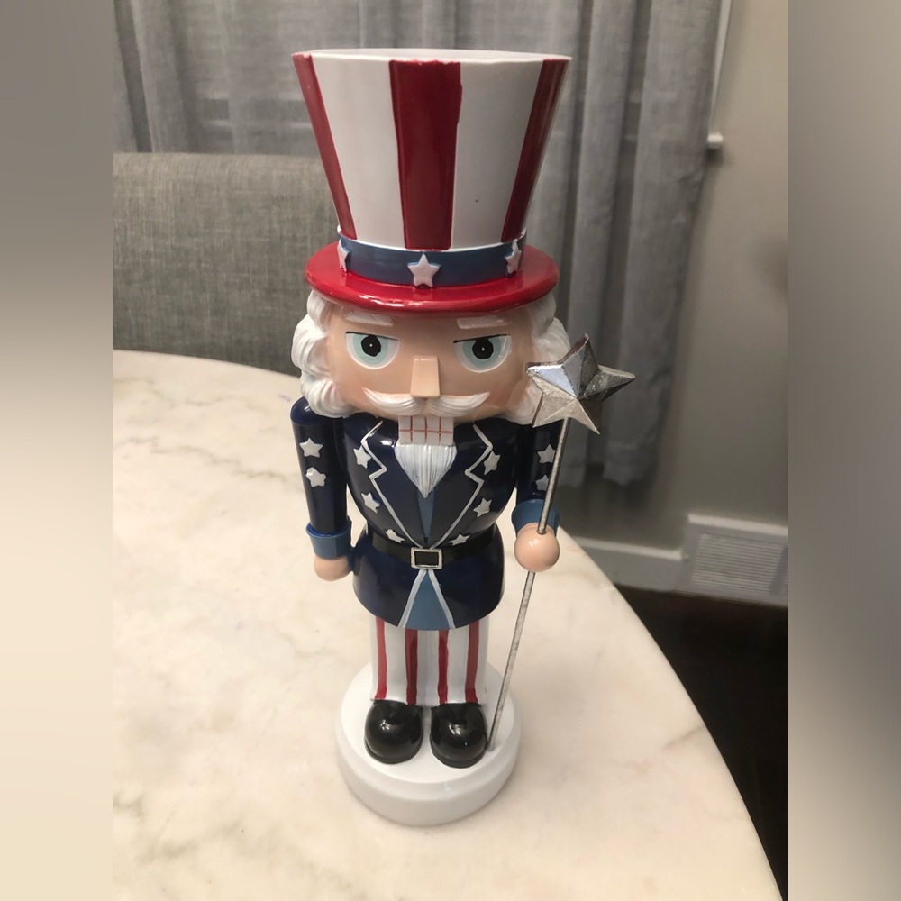 🇺🇸 Patriotic Uncle Sam Nutcracker - Red, White & Blue